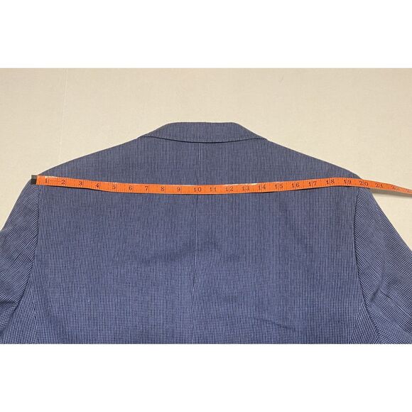 TailorByrd Men's 2 Button Sport Coat Blue Size 44R Fully Lined Stretch Fabric - Picture 16 of 16